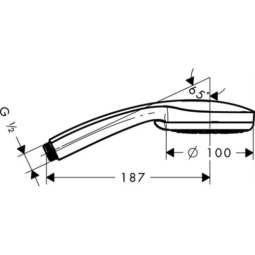 Dušo galvutė Hansgrohe Croma 100, 100 mm image 2