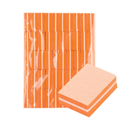 Ocho Nails MINI oranžiniai nagų blokeliai, 50 vnt. image 1