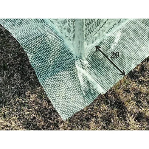 Šiltnamis su armuota plėvele, 18 m2, 3x6 m, žalias image 3