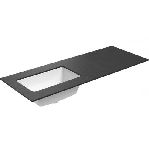 Kame Universal praustuvas WP/12-3/H17-P3-L, 120 cm, Juoda HPL image 1
