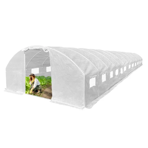 Šiltnamis su armuota plėvele, 48 m2, 4x12 m, baltas image 2