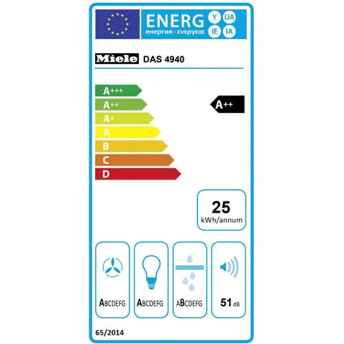 Miele DAS 4940 90 cm įmontuojamas gartraukis image 2