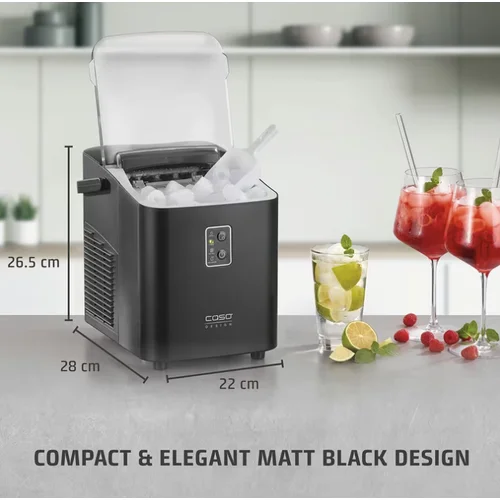Caso IceChef Compact ledukų gaminimo aparatas 03401, matinė juoda image 2