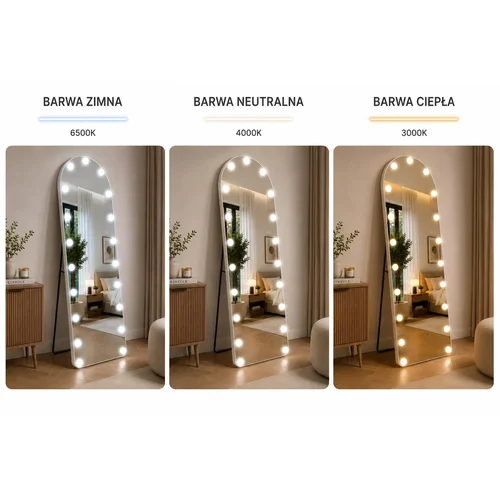 HOLLYWOOD pastatomas LED veidrodis 160 × 50 cm image 3