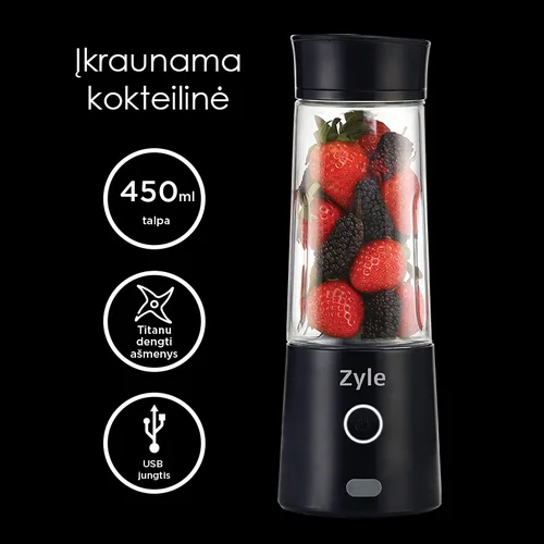 Zyle ZY015RBB 450 ml Juoda image 2