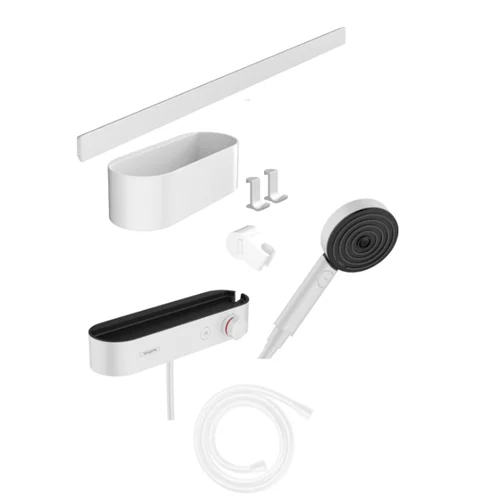Hansgrohe WallStoris 24250700 Termostatinis dušo komplektas baltas matinis image 1