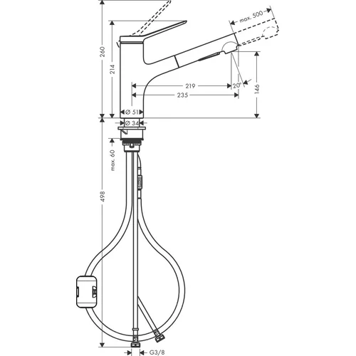 Hansgrohe Zesis M33 74800800 Nerūdijančio plieno image 2