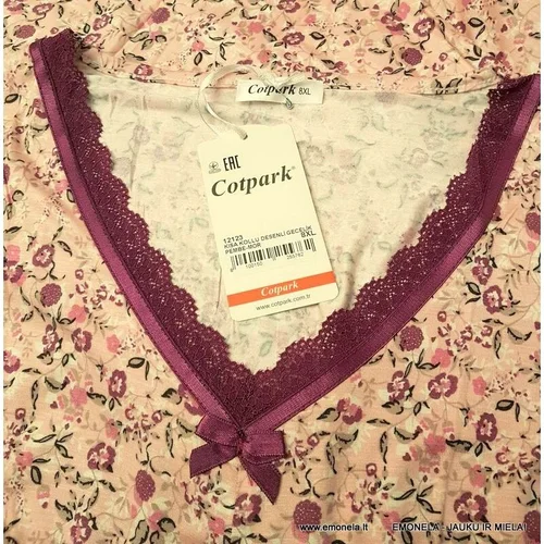 Naktinukai BERNADETA 6XL, rožiniai, gėlėti image 3