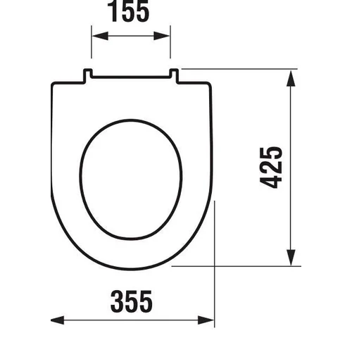Unitazo dangtis Jika Lyra Plus 93381.5, 36,5 x 40,5 cm image 2