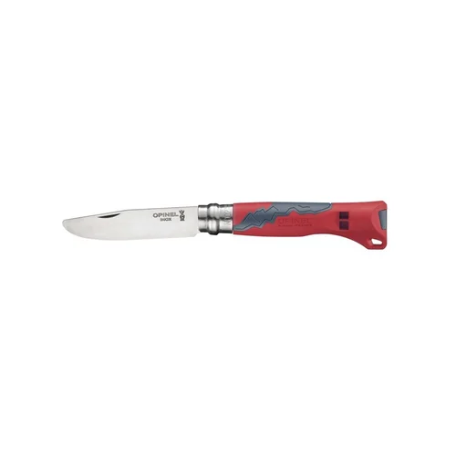 Opinel Outdoor Junior Nr. 7 vaikiškas peilis, raudona rankena image 1
