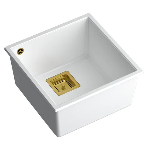 Quadron DAVID 40 HQD4242U1-G1, 420x420x225 balta/aukso image 3