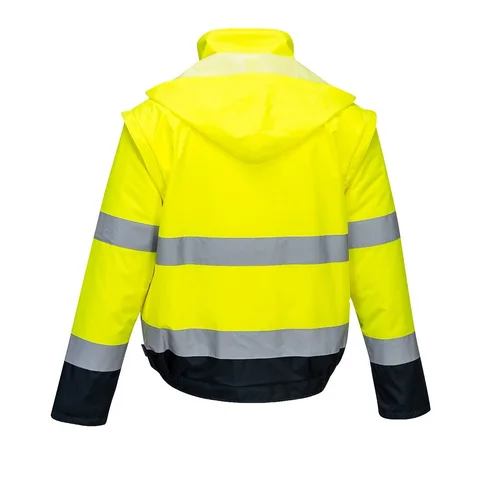 PORTWEST C464 2 viename kontrastinė Bomber striukė L, Orange/Navy image 3