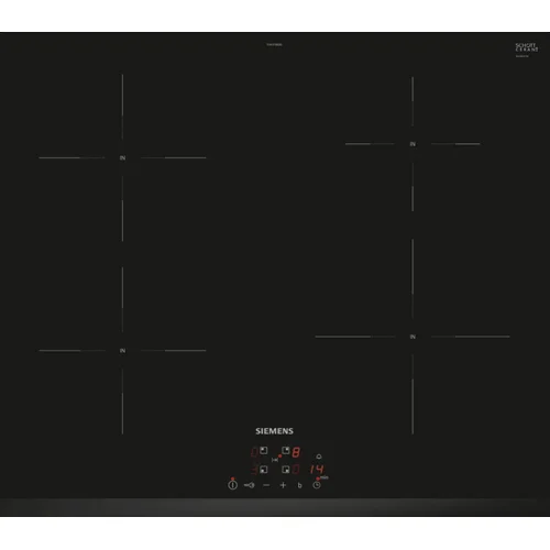 Siemens EH631BEB6E įmontuojama indukcinė kaitlentė 60 cm Juoda image 1
