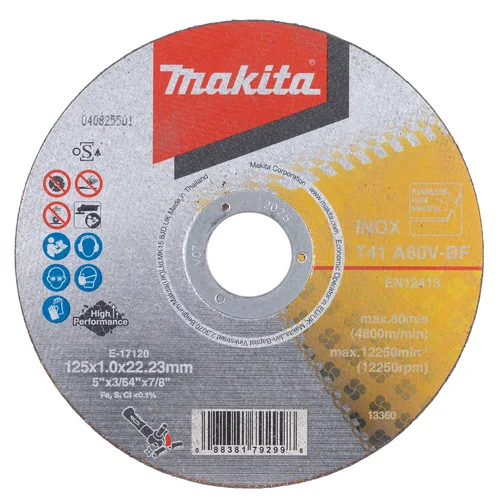 Pjovimo diskas Makita E-17120, 125x1,0 mm, A60V, RST/ metalui image 1