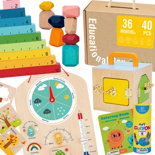 Edukacinis rinkinys Tooky Toy Montessori 6in1 image 1