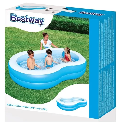 Baseinas pripučiamas Bestway 54117, 262x157x46 cm image 3