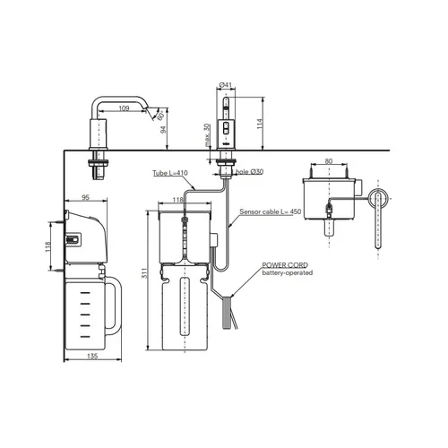 Automatinis dozatorius TOTO DSE101KE Chromo image 3