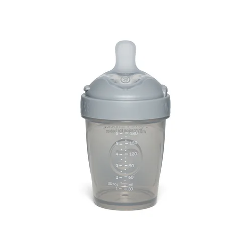 Twistshake Pro Double 180ml antikolikinis pilkos spalvos buteliukas image 3