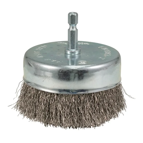 Makita D-76598 Taurės formos šveitimo šepetys, 80 mm, 1/4'' šešiakampiu antgaliu image 1