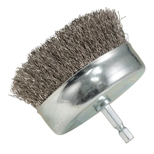 Makita D-76598 Taurės formos šveitimo šepetys, 80 mm, 1/4'' šešiakampiu antgaliu image 3