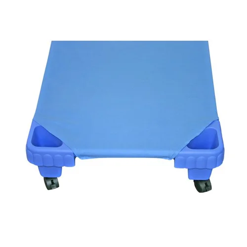 Mėlyna medvilninė paklodė 130 cm image 1