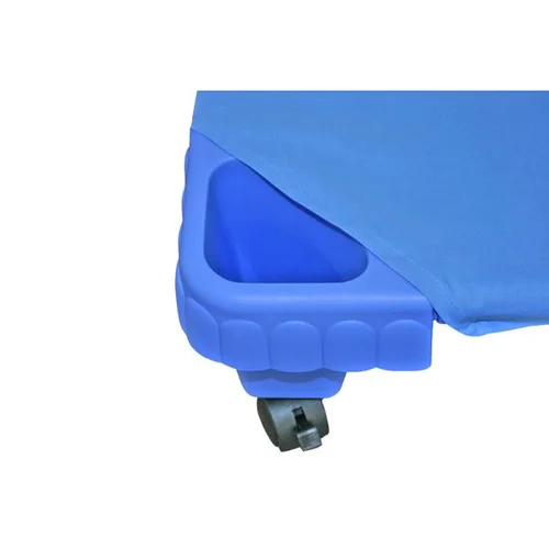 Mėlyna medvilninė paklodė 130 cm image 2