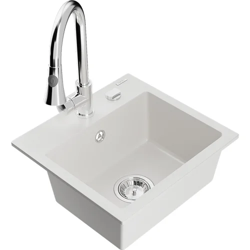 MEXEN Milo Elia plautuvė granitas 43.5 cm x 41 cm x 17.1 cm image 1