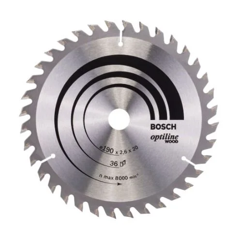Bosch Optiline Wood pjovimo diskas 190x30 mm image 1