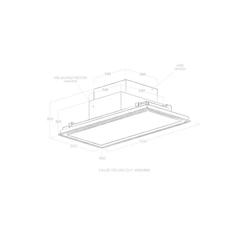 Elica ILLUSION H30 WH/A/100 Balta 100 cm image 3