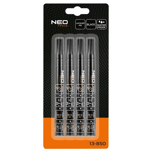 NEO TOOLS 13-850 Statybinis žymeklis storas, juodas, 4 vnt image 2