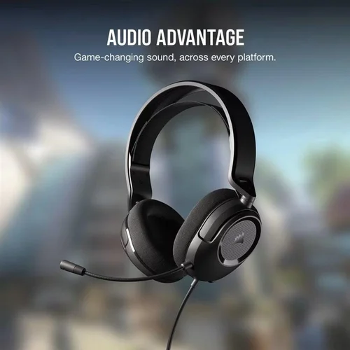 Corsair HS35 SURROUND v2 laidinės ausinės Juodos image 3