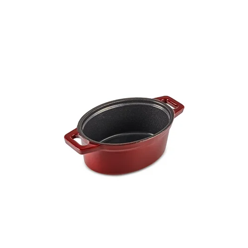 Zyle ZY02RKI Ovalus emaliuotas ketaus puodas image 3