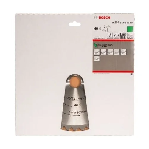 Bosch Optiline Wood Pjovimo diskas 160x20 mm 2608641172 image 2