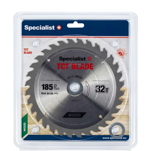 Specialist+ Medienos pjovimo diskas 185 mm 32T 30/20/16 mm image 1