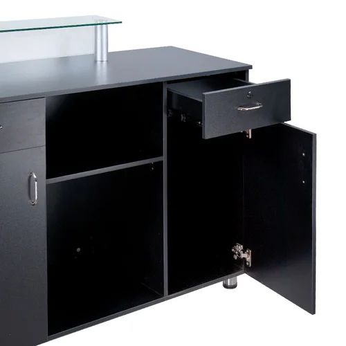 Beauty System BD-3307 juodas registratūros stalas image 3