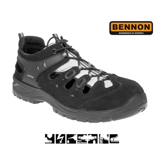 BENNON Bombis Lite S1P SRC darbiniai sandalai, Pilka 38 image 1