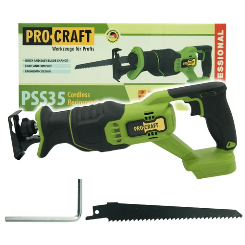 ProCraft PSS35bb akumuliatorinis tiesinis pjūklas, 20 V image 1