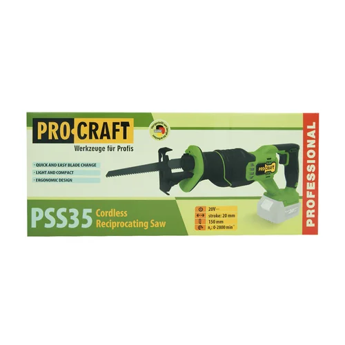 ProCraft PSS35bb akumuliatorinis tiesinis pjūklas, 20 V image 2