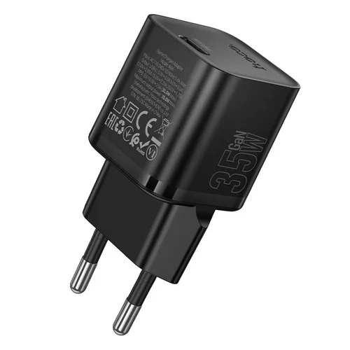 Hoco N66 35W GaN USB-C įkroviklis Juodas image 3