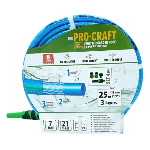 ProCraft PR-3KGH1325F Sodo žarna 25 m 13 mm Mėlyna image 3