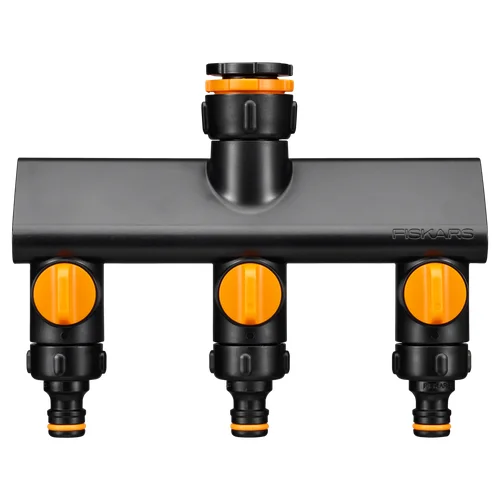 Fiskars Comfort čiaupo jungtis su trimis žarnų pajungimais, 19,9 cm image 1