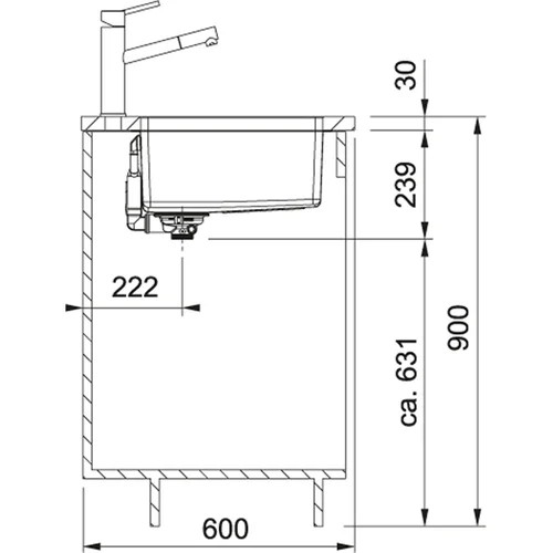 Franke Maris MRX 110-55, 590×440 mm, nerūdijančio plieno plautuvė image 3