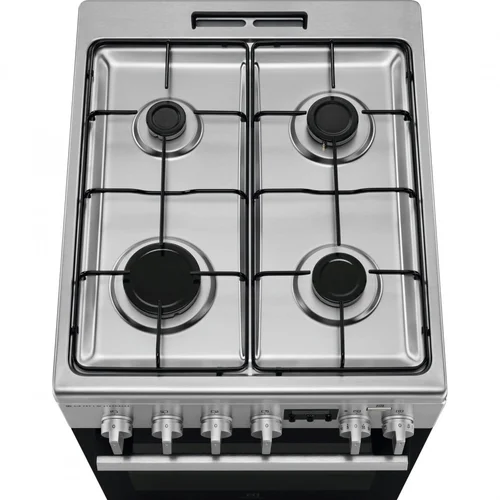 Electrolux 600 serijos LKK560222X SteamBake dujinė viryklė su elektrine orkaitė image 2