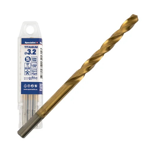 Specialist+ SPECIALIST+ metalo grąžtas TITAN, 3.2 mm, 10 vnt. image 1