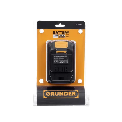 GRUNDER BA-1860B akumuliatorius, 18 V, Li-ion, 6000 mAh image 2