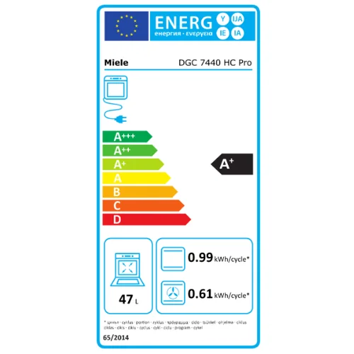 Miele DGC 7440 HC Pro OBSW – 60 cm, Juoda image 2