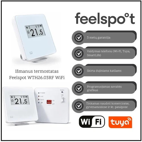 Feelspot WTH26.03RF WiFi termostatas image 1