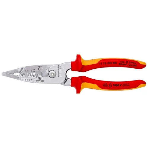 KNIPEX 1376200ME VDE replės 200 mm image 1