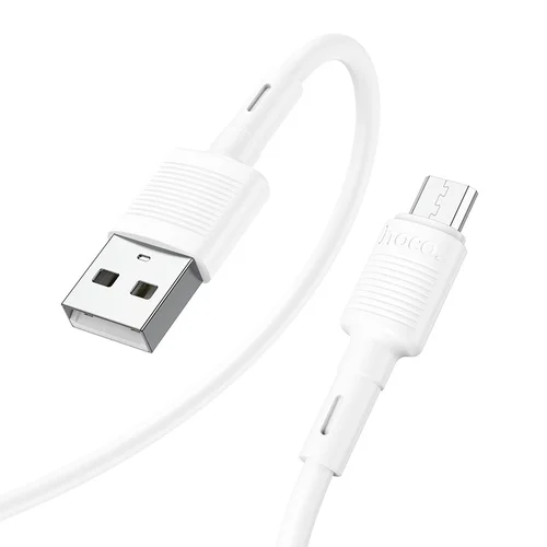 Hoco X83 USB-A į MicroUSB kabelis 1,0 m Baltas image 2