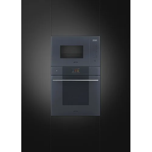 Smeg FMI125G įmontuojama mikrobangų krosnelė, 25 l Neptūno pilka image 2